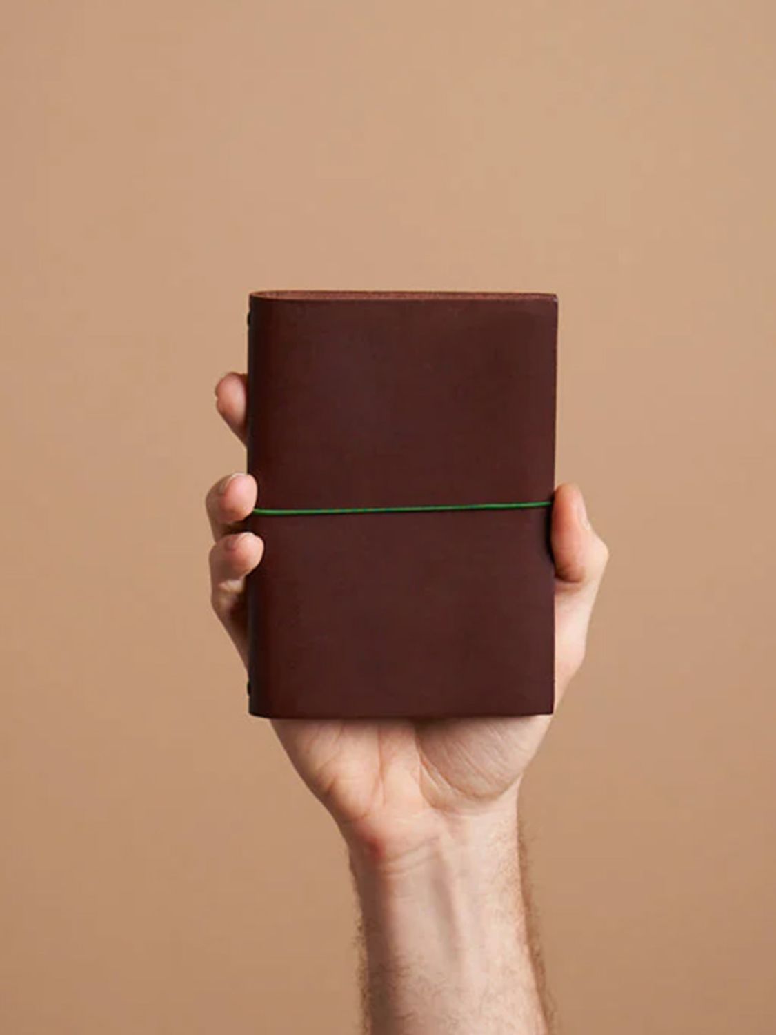 Paper Republic Grand Voyageur Pocket Leather Journal Chestnut